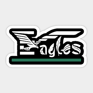 Eagle's Flight: Typographic Grace Sticker